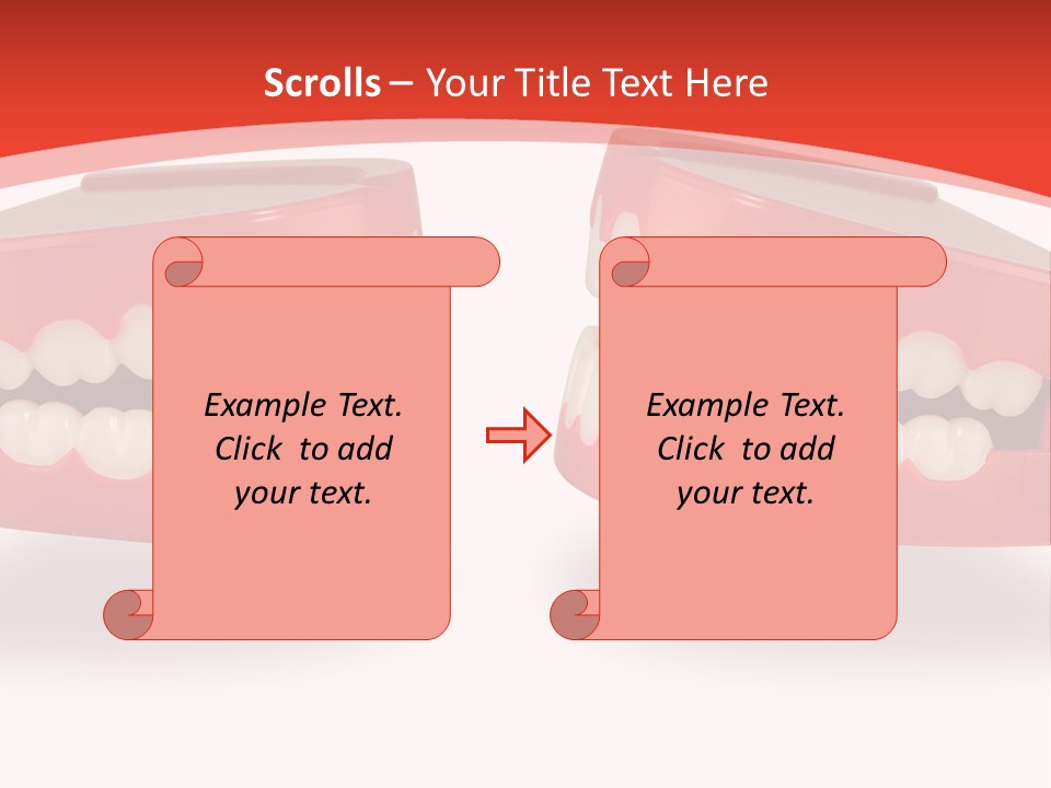 Mouth White Talking PowerPoint Template
