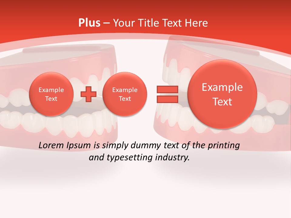 Mouth White Talking PowerPoint Template