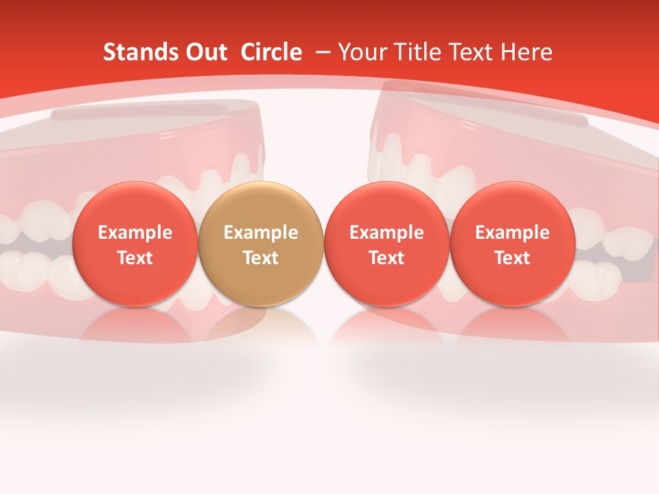 Mouth White Talking PowerPoint Template