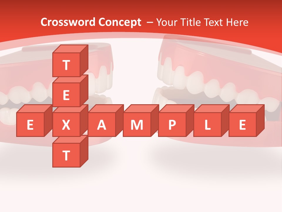 Mouth White Talking PowerPoint Template