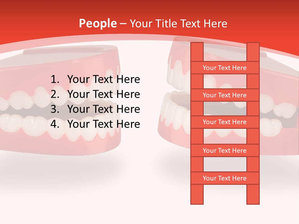 Mouth White Talking PowerPoint Template