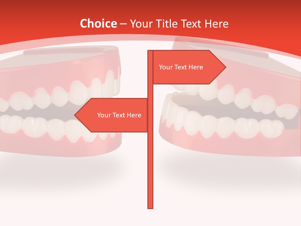 Mouth White Talking PowerPoint Template