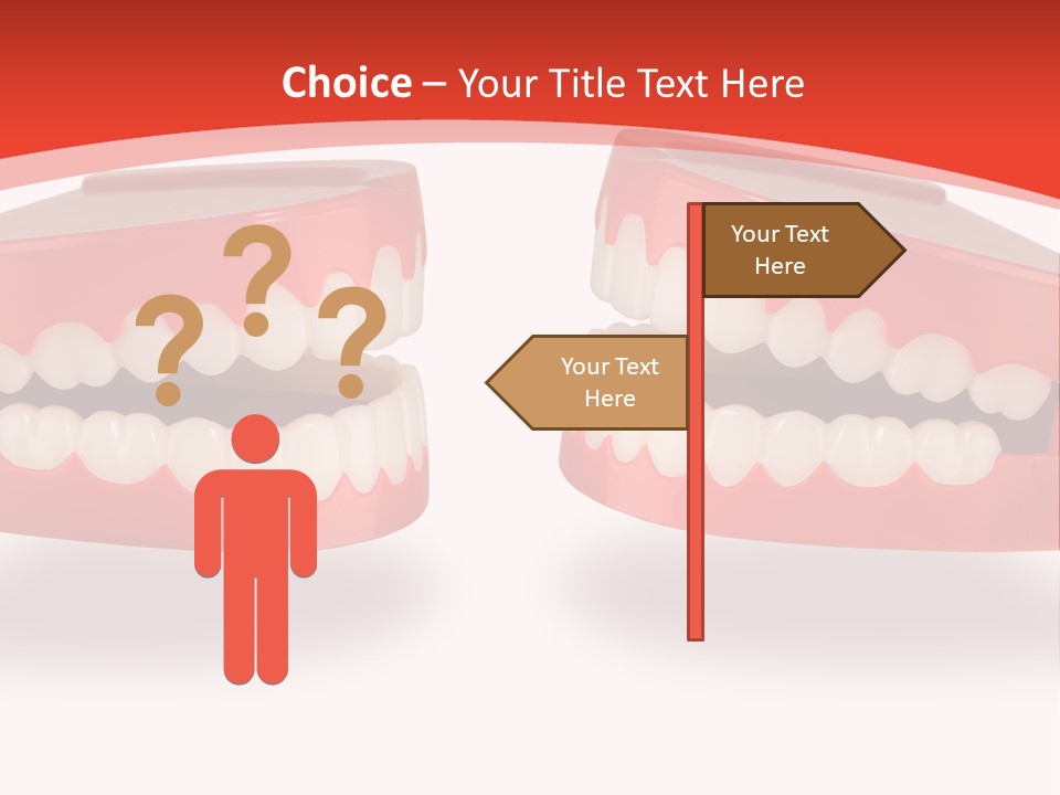 Mouth White Talking PowerPoint Template