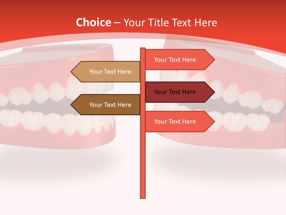 Mouth White Talking PowerPoint Template