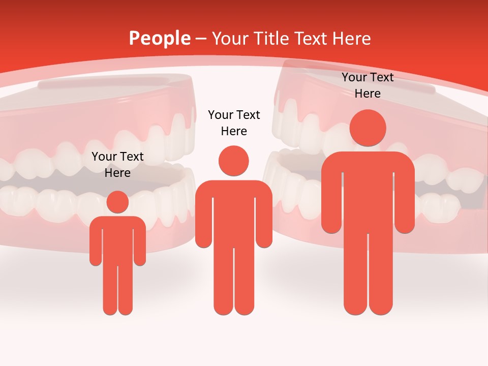 Mouth White Talking PowerPoint Template