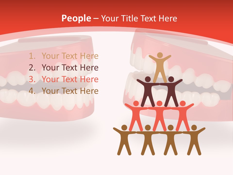 Mouth White Talking PowerPoint Template