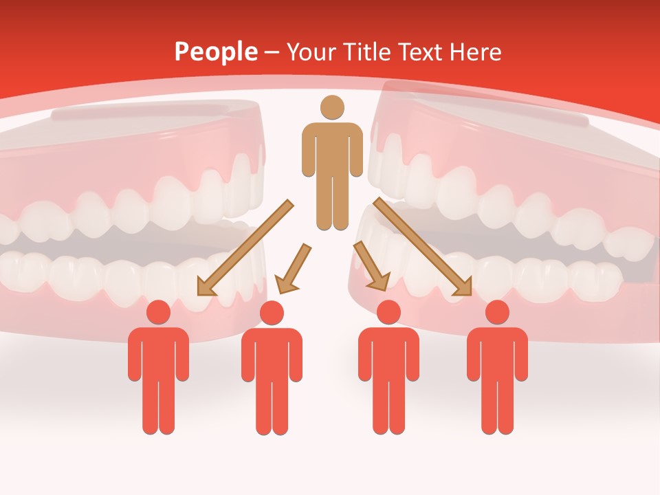 Mouth White Talking PowerPoint Template