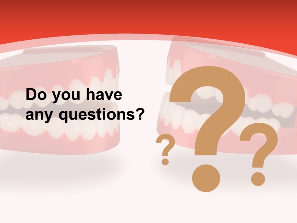 Mouth White Talking PowerPoint Template