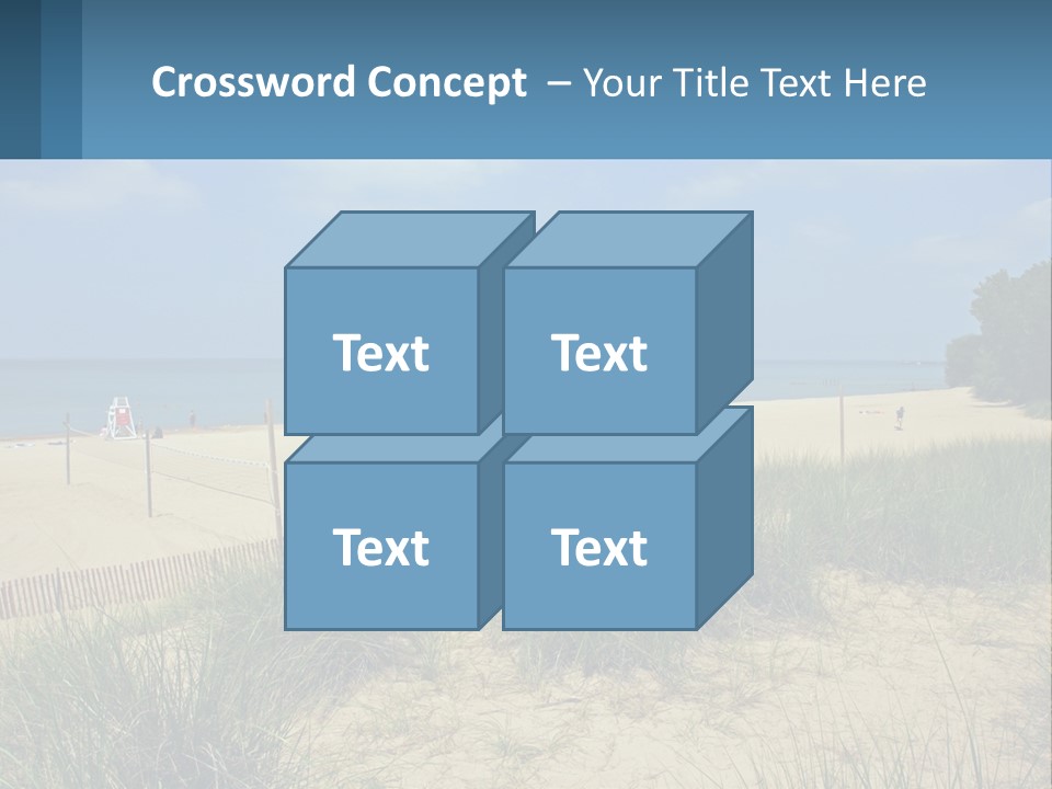 Michigan Volleyball Outdoors PowerPoint Template