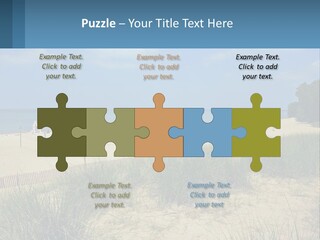 Michigan Volleyball Outdoors PowerPoint Template