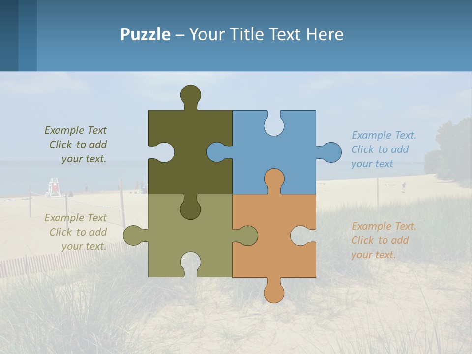 Michigan Volleyball Outdoors PowerPoint Template