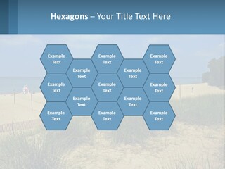 Michigan Volleyball Outdoors PowerPoint Template