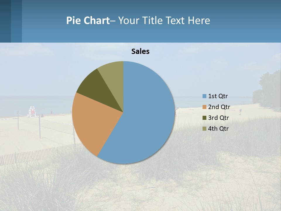 Michigan Volleyball Outdoors PowerPoint Template