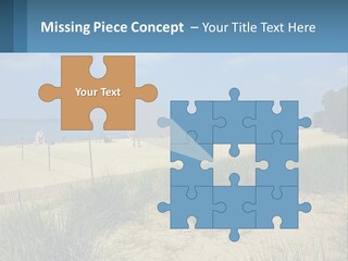 Michigan Volleyball Outdoors PowerPoint Template