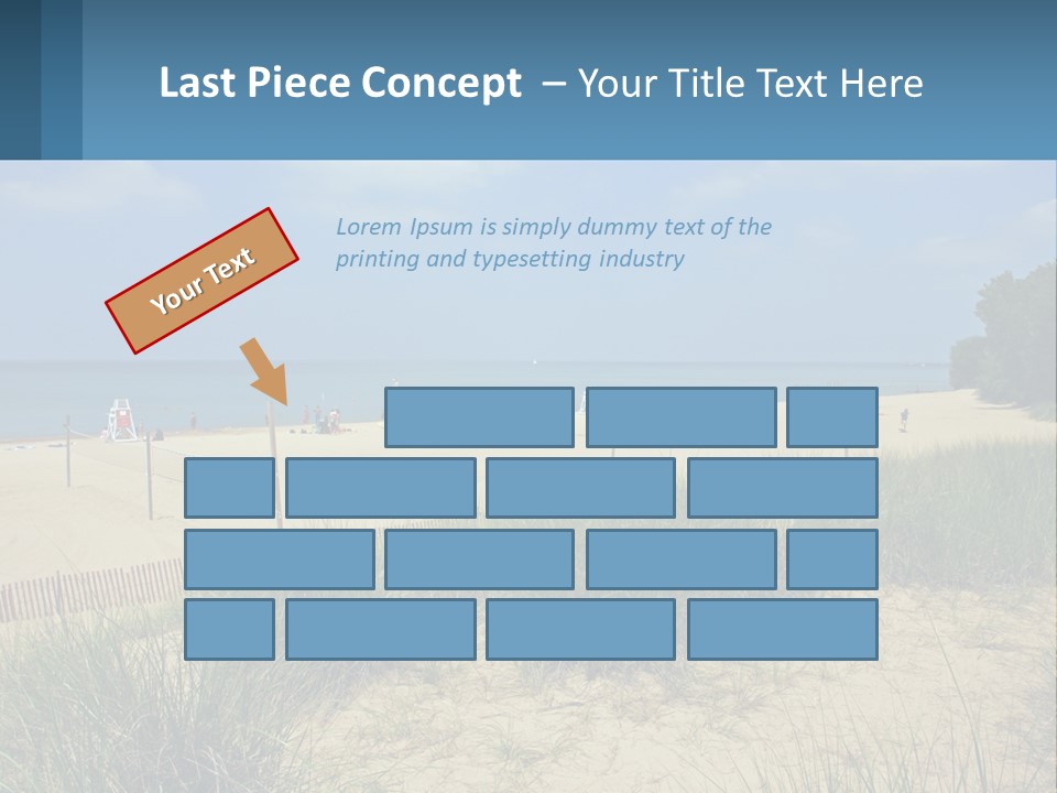 Michigan Volleyball Outdoors PowerPoint Template