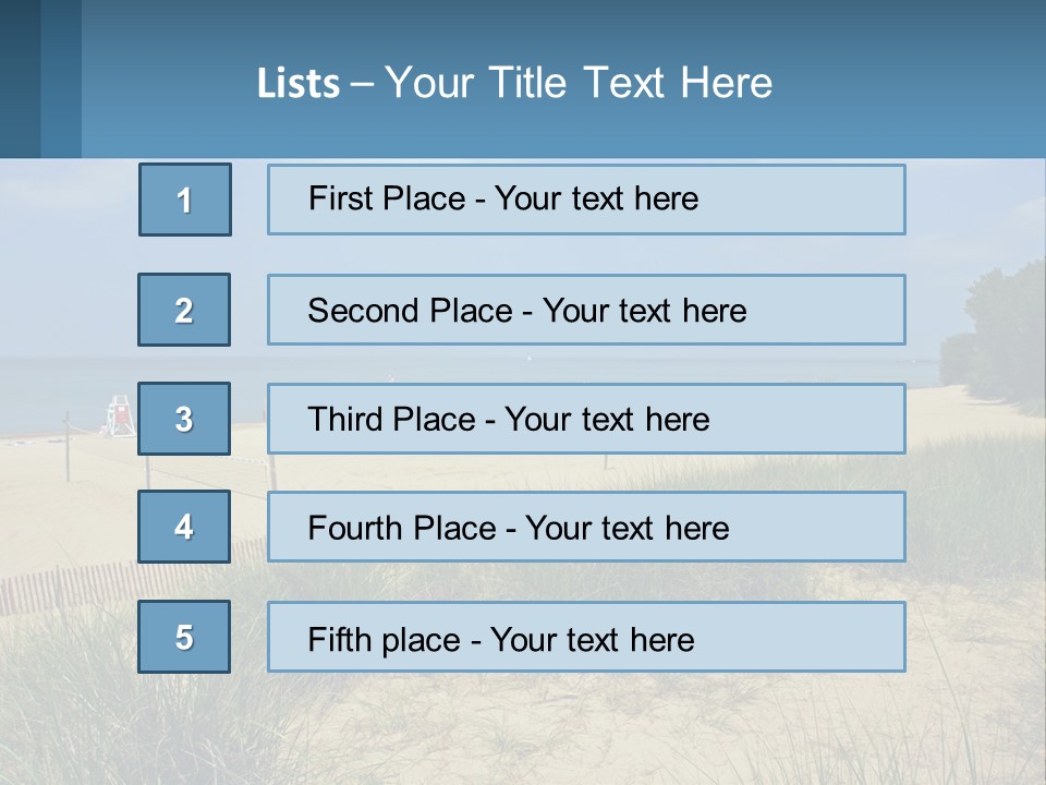 Michigan Volleyball Outdoors PowerPoint Template