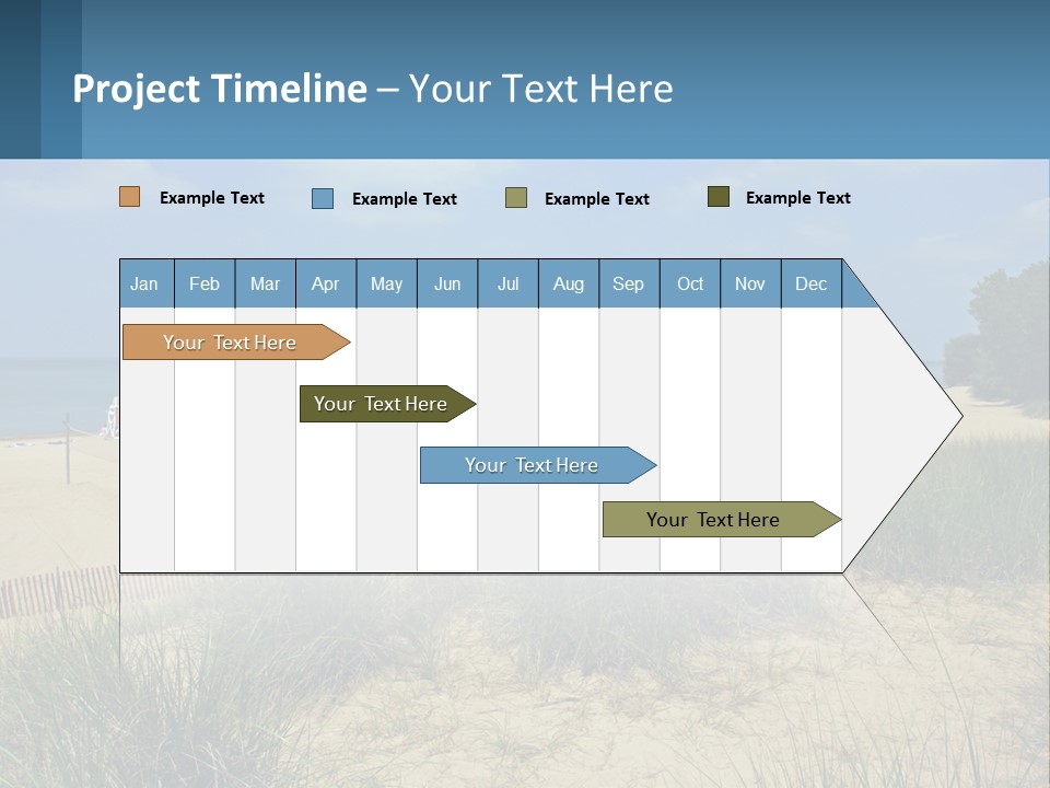 Michigan Volleyball Outdoors PowerPoint Template