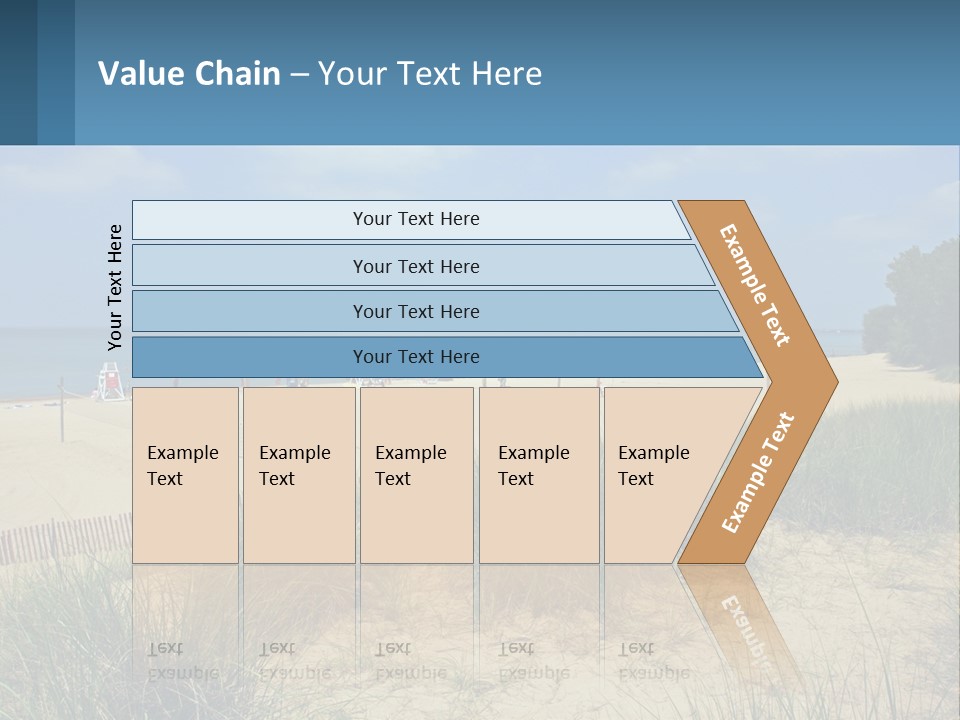 Michigan Volleyball Outdoors PowerPoint Template