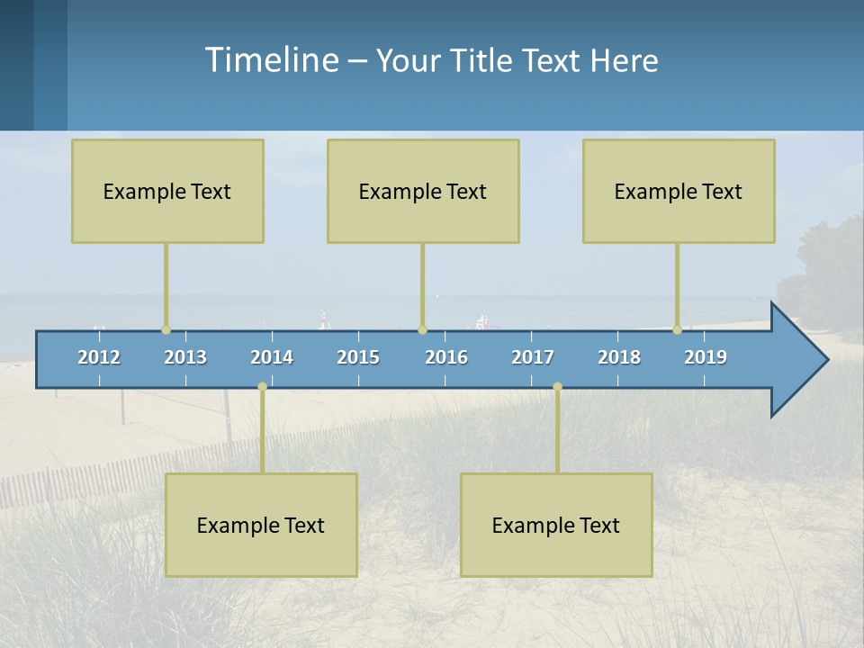 Michigan Volleyball Outdoors PowerPoint Template