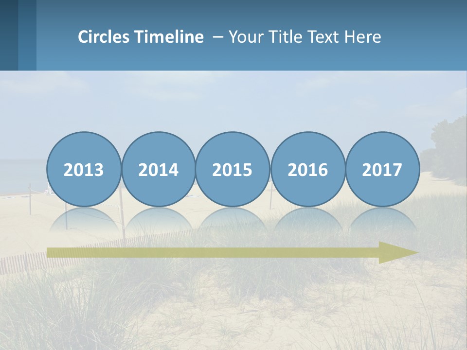 Michigan Volleyball Outdoors PowerPoint Template