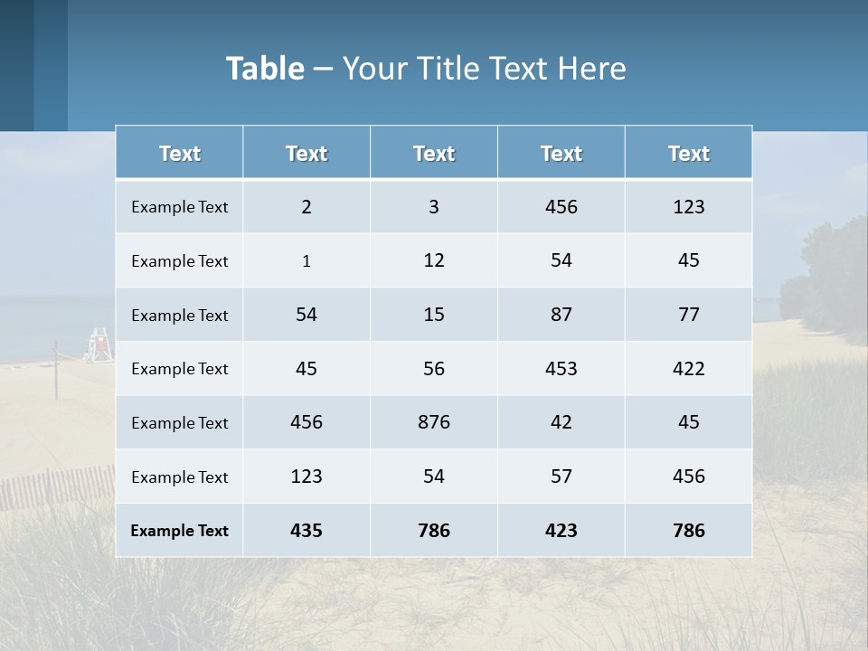 Michigan Volleyball Outdoors PowerPoint Template