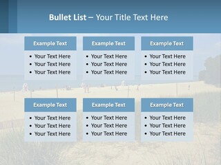 Michigan Volleyball Outdoors PowerPoint Template