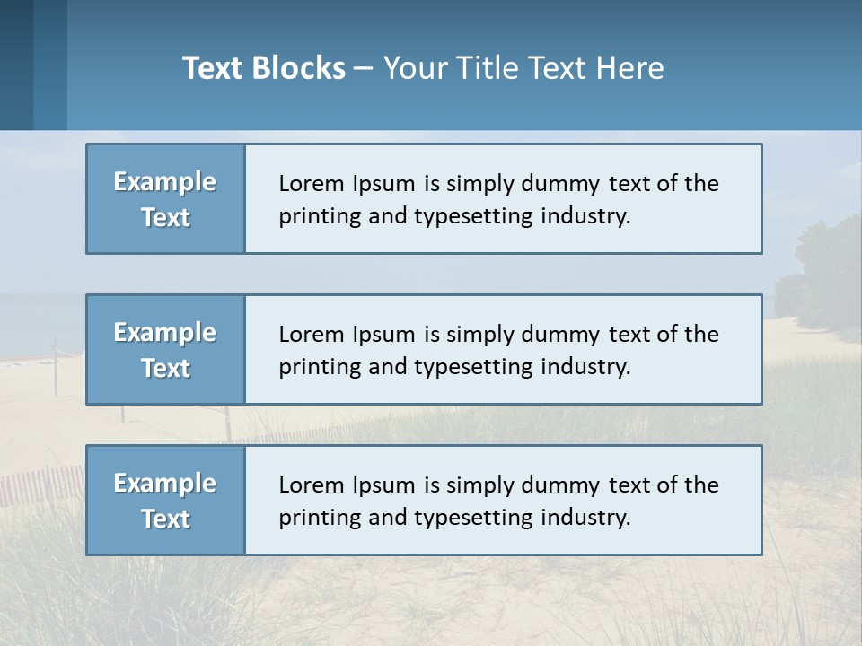 Michigan Volleyball Outdoors PowerPoint Template