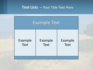 Michigan Volleyball Outdoors PowerPoint Template