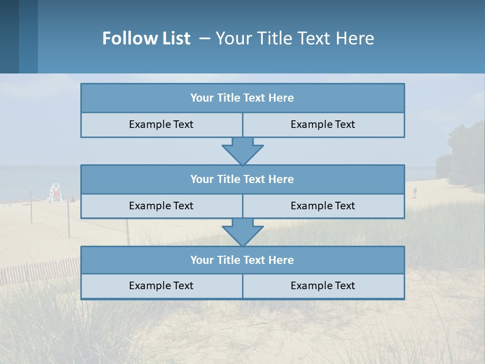 Michigan Volleyball Outdoors PowerPoint Template