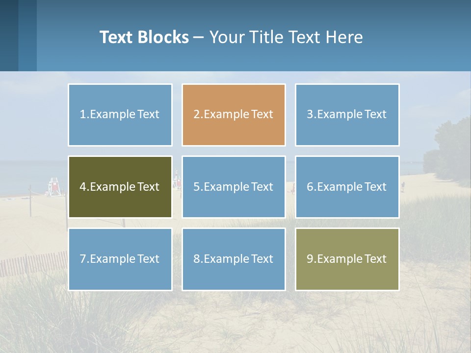 Michigan Volleyball Outdoors PowerPoint Template