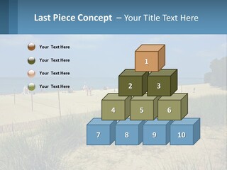 Michigan Volleyball Outdoors PowerPoint Template