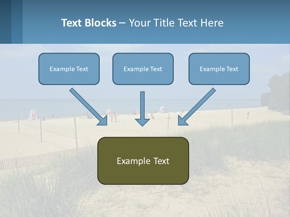 Michigan Volleyball Outdoors PowerPoint Template