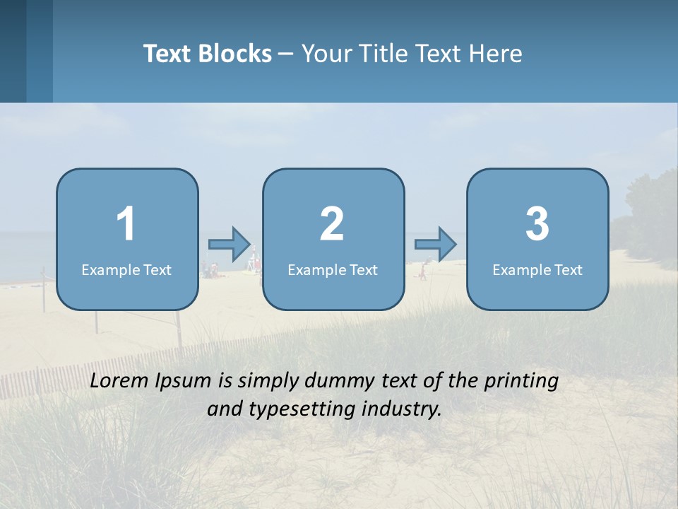 Michigan Volleyball Outdoors PowerPoint Template