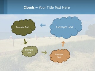 Michigan Volleyball Outdoors PowerPoint Template