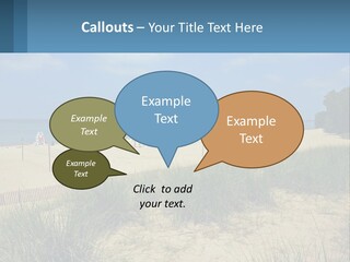 Michigan Volleyball Outdoors PowerPoint Template