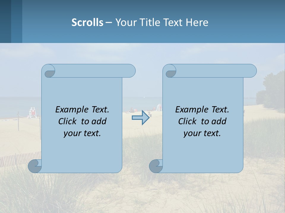 Michigan Volleyball Outdoors PowerPoint Template