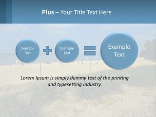 Michigan Volleyball Outdoors PowerPoint Template