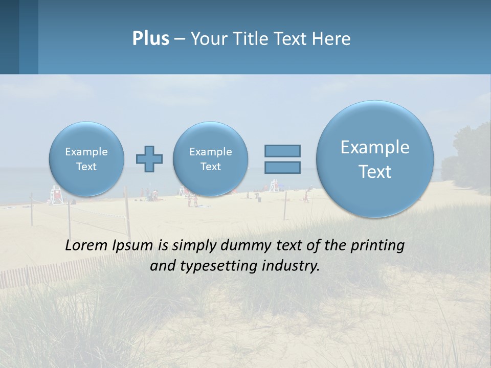 Michigan Volleyball Outdoors PowerPoint Template