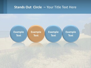 Michigan Volleyball Outdoors PowerPoint Template