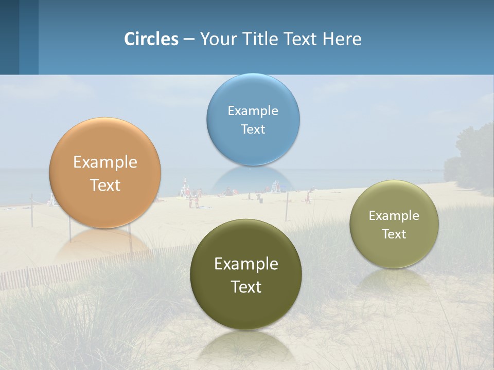 Michigan Volleyball Outdoors PowerPoint Template