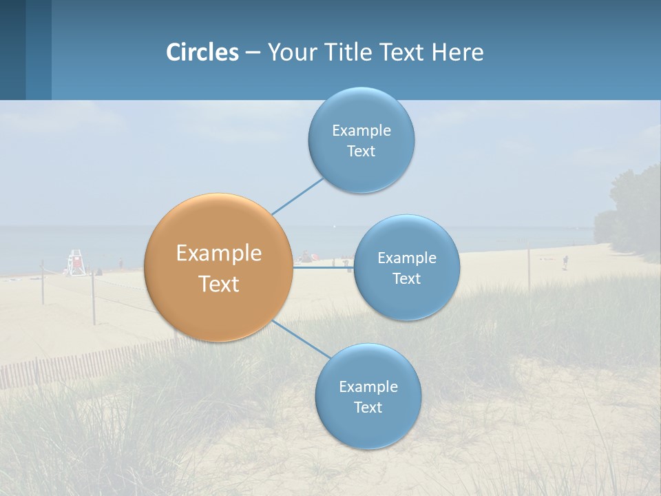 Michigan Volleyball Outdoors PowerPoint Template