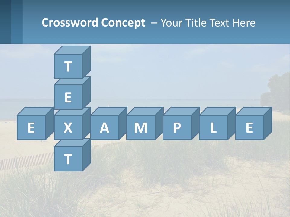 Michigan Volleyball Outdoors PowerPoint Template