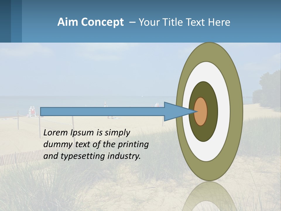 Michigan Volleyball Outdoors PowerPoint Template