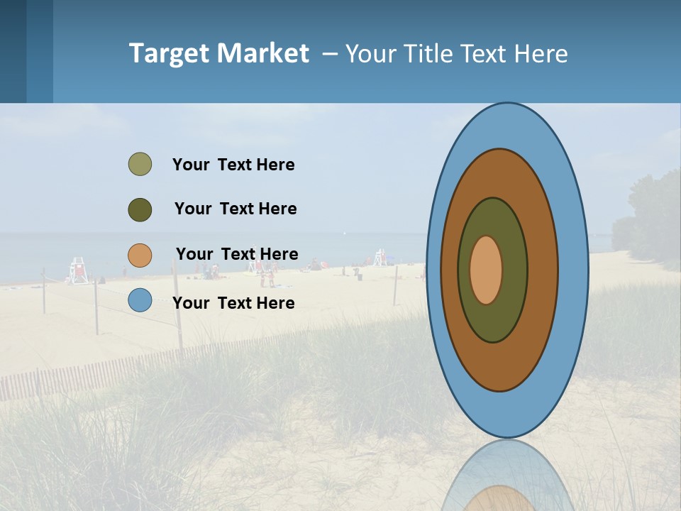 Michigan Volleyball Outdoors PowerPoint Template