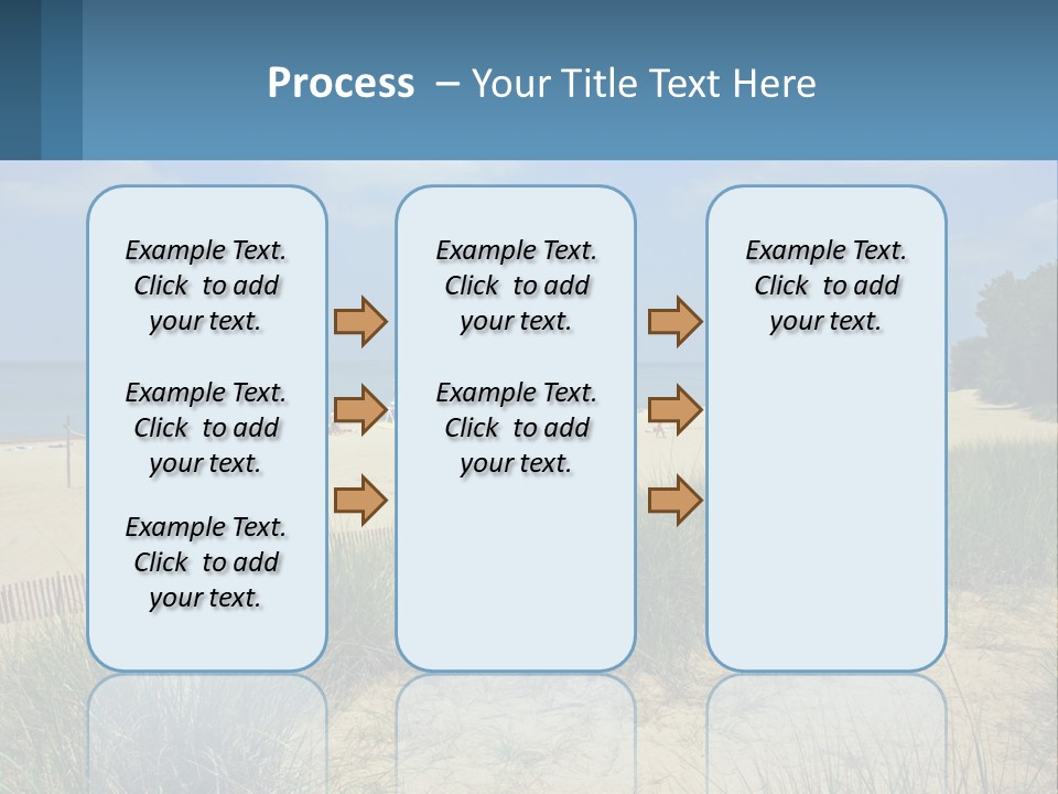 Michigan Volleyball Outdoors PowerPoint Template