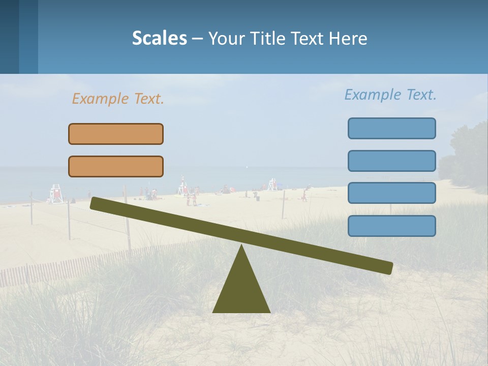 Michigan Volleyball Outdoors PowerPoint Template