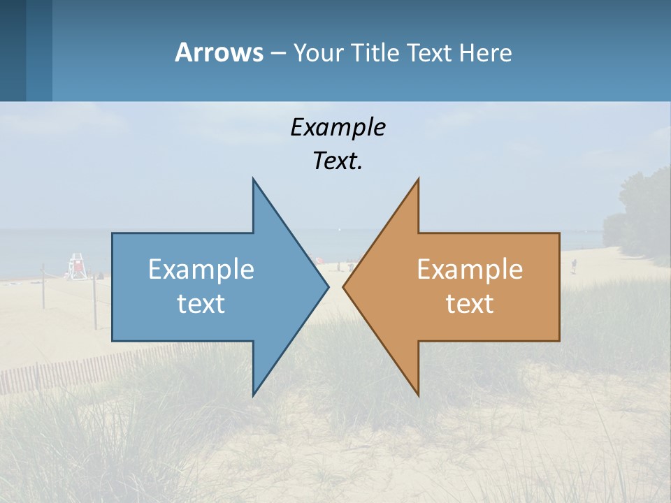 Michigan Volleyball Outdoors PowerPoint Template