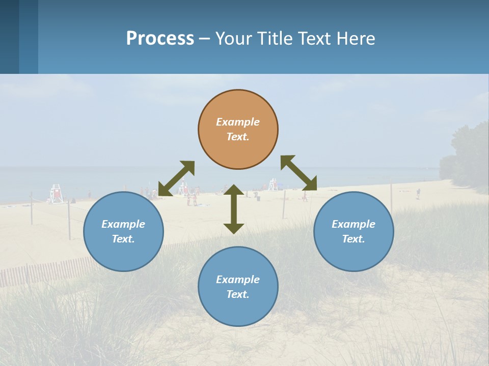 Michigan Volleyball Outdoors PowerPoint Template
