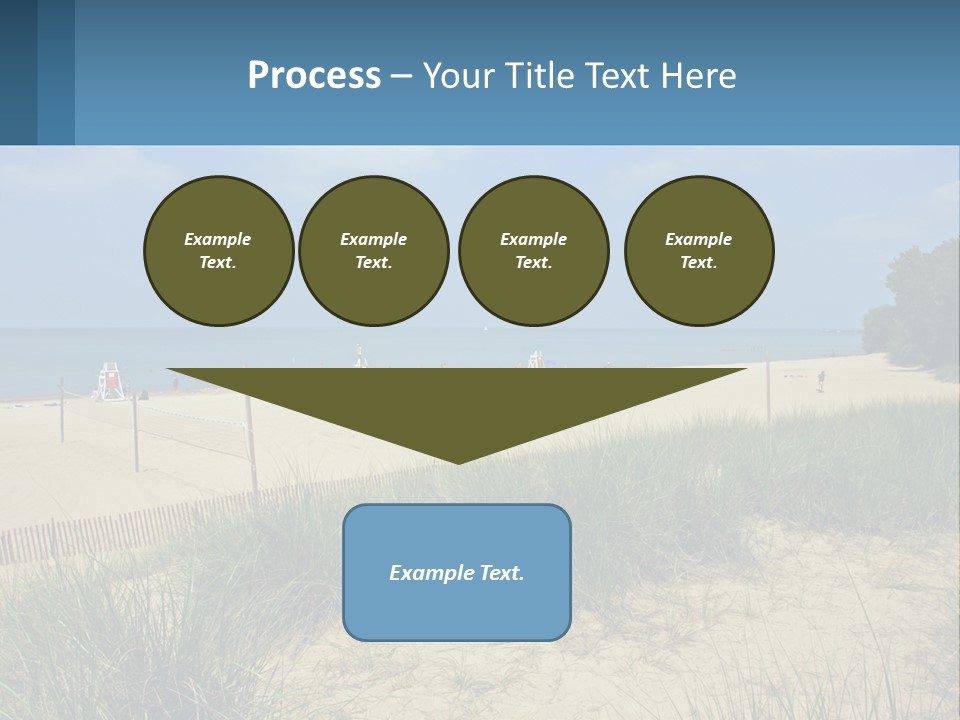 Michigan Volleyball Outdoors PowerPoint Template