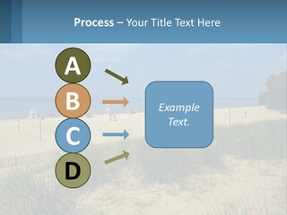 Michigan Volleyball Outdoors PowerPoint Template